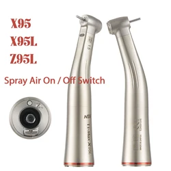 NSK Push Button 1:5 Dental Contra Angle Handpiece Increase Speed Handpiece Mini Head Ti Max X95L Inner Water Spray Red Ring