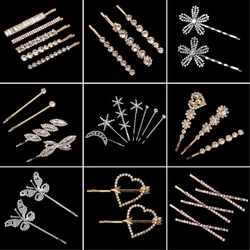 Delicate Rhinestone Sparkling Hair Clip Fashion Bangs Side Clip For Women Daily Girls Hair Accessories As Gifts