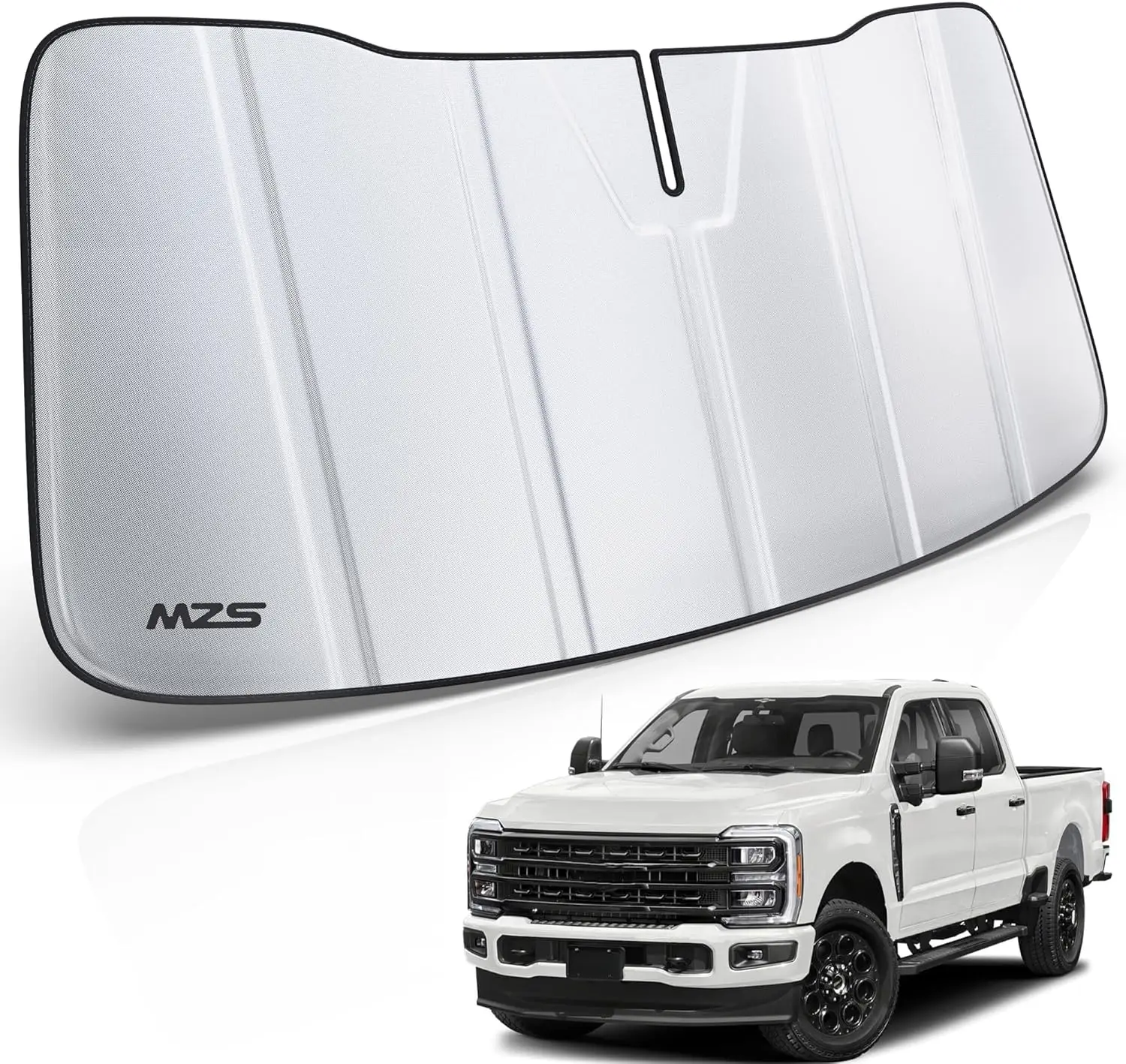 

Foldable Windshield Sun Shade for F250-F600 2023-2026, with Pouch, Interior Protector