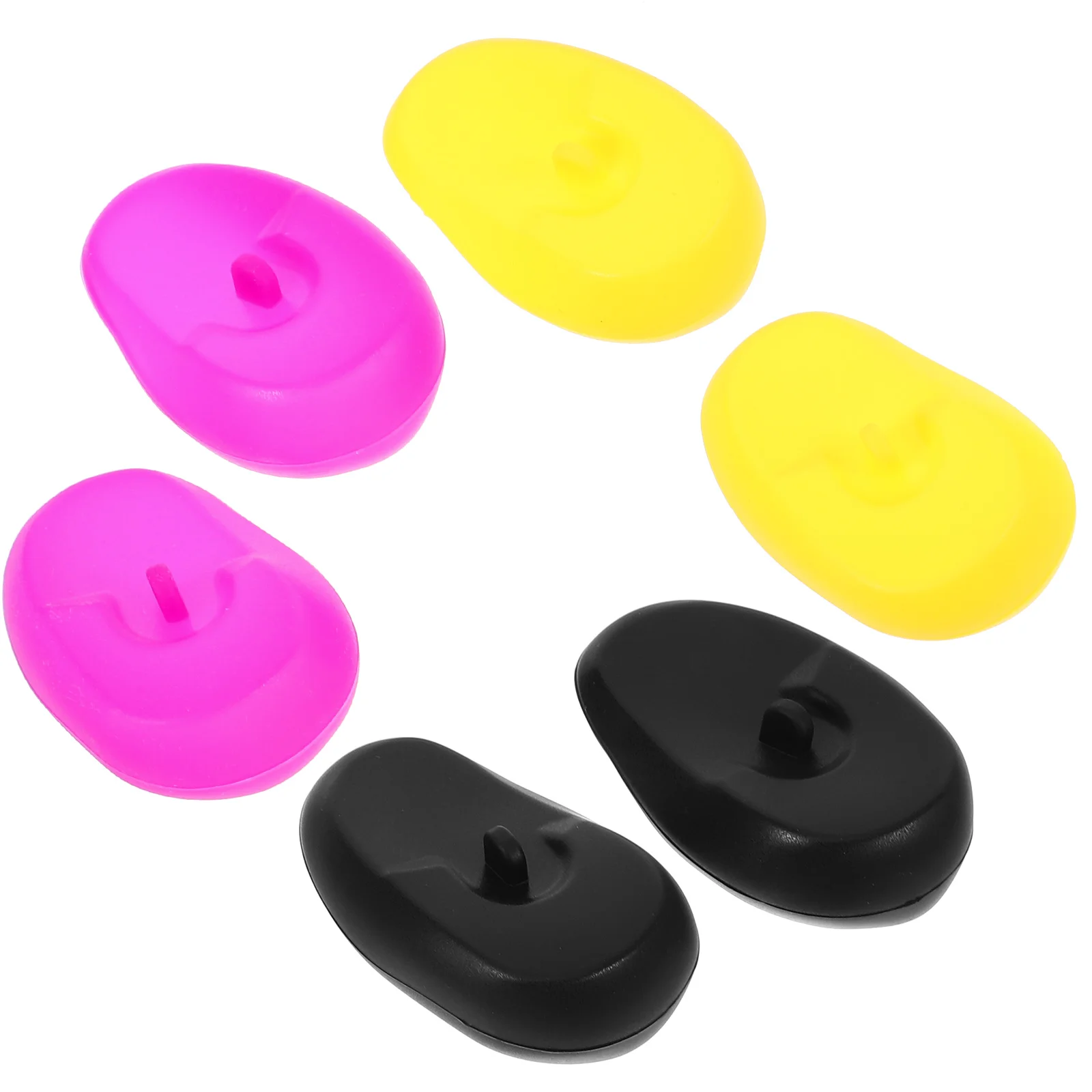 

3 Pairs Hair Coloring Ear Covers Hairdressing Silicone Ear Covers for Hair Dye ear covers for shower