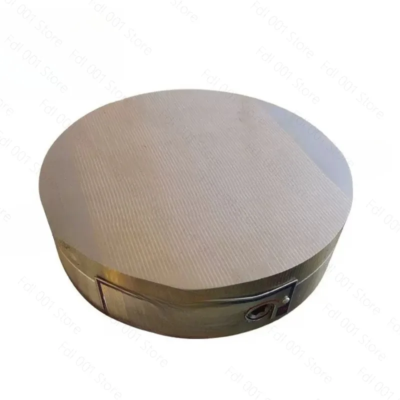 Round Permanent Magnetic Chuck, Close Pole Magnetic Suction Plate 100N for Lathe Marking Workholding