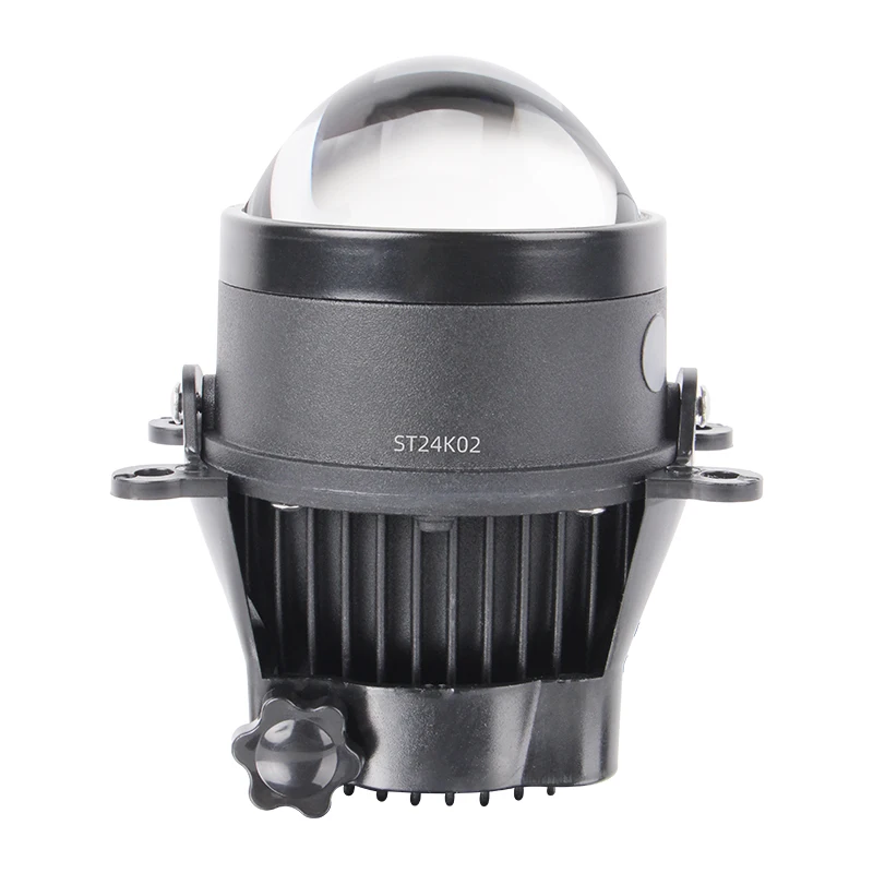 Universele 3.0 Bi-led Mistlampen HD lens Wit licht geel licht 12 V Auto LED mistlampen projector lens waterdicht IP68