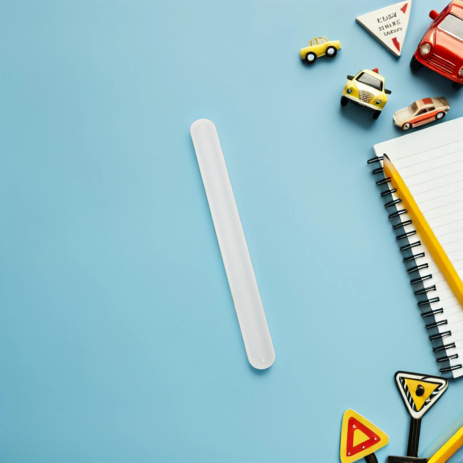 20Pcs Kids Silicone Slap Bracelets White Blank Wristbands for DIY Craft Painting School Party Christmas Halloween