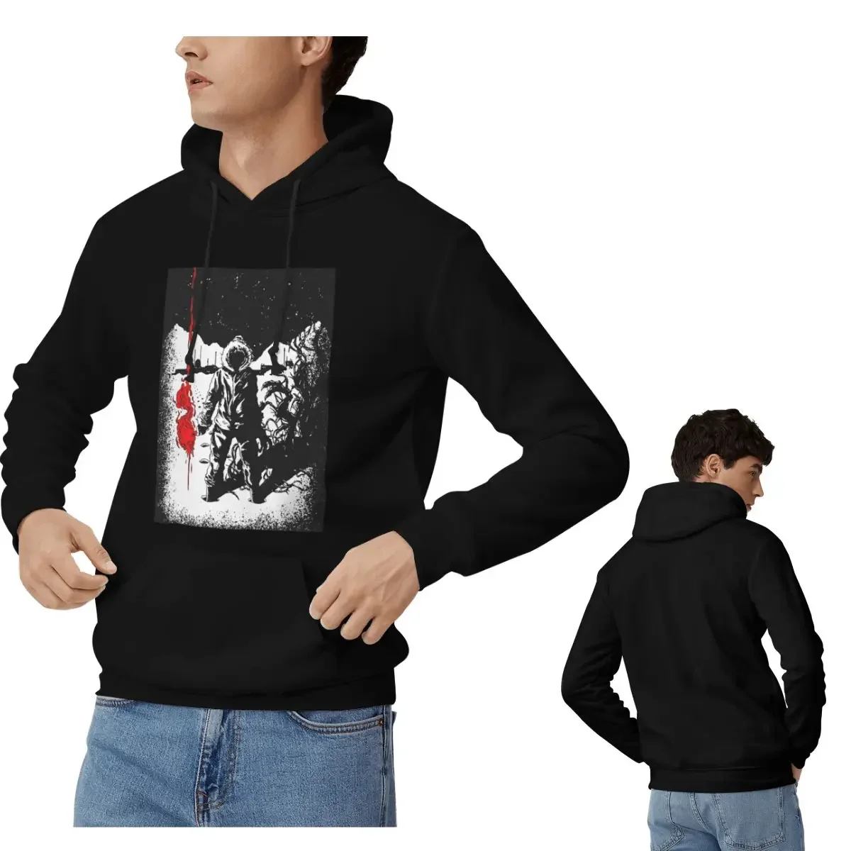 

Расклешенные толстовки с капюшоном для мужчин и женщин, повседневный пуловер, толстовка в стиле хип-хоп с длинными рукавами и капюшоном, осень-зима