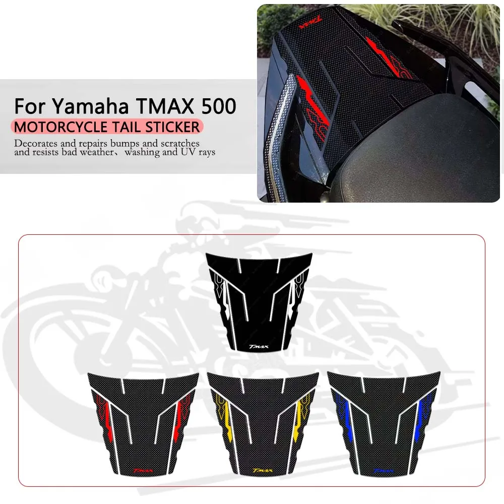

Motorcycle Tail Protection Sticker Waterproof Anti-scratch 3D Epoxy Resin Sticker for Yamaha T MAX 500 TMAX 500 2008 2011