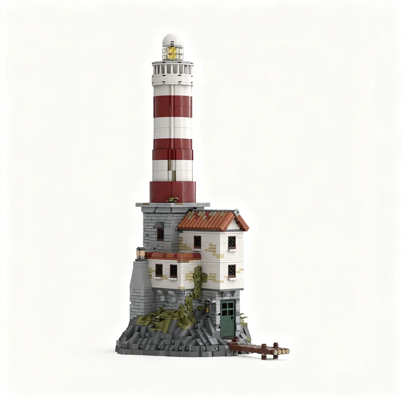 Art Craft Christmas Ideas - 2065 деталей, модель маяка MOC Creator,