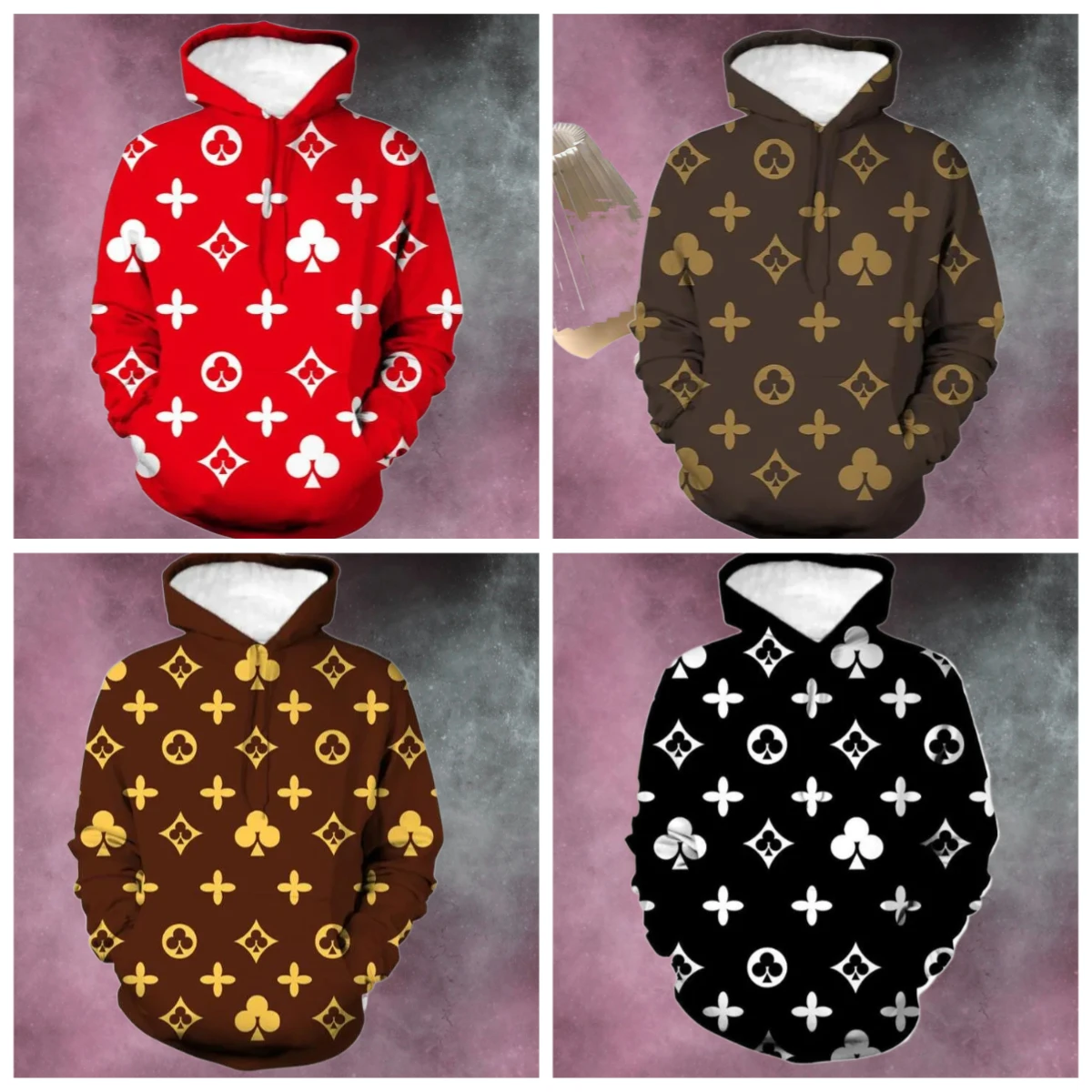 

2025/26 New Hot Selling Cross-border Trend Men's Fully Printed Hoodie, Adult Children's Women's Loose and Comfortable Top