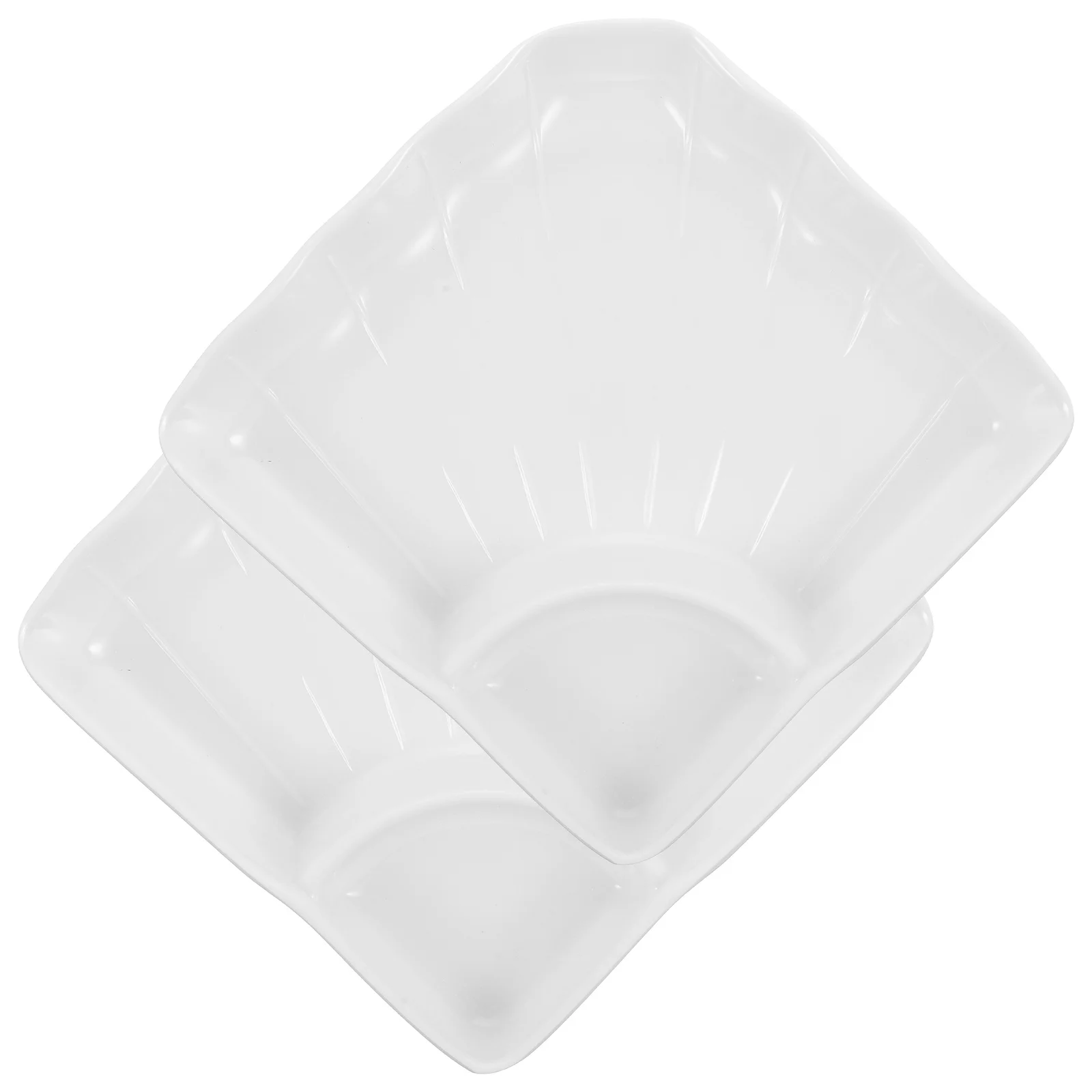 

2Pcs Dumpling Plate Sauce Dish Multi Purpose Food Serving Tray Suitable Banquet Buffet Restaurant Dumpling Plate
