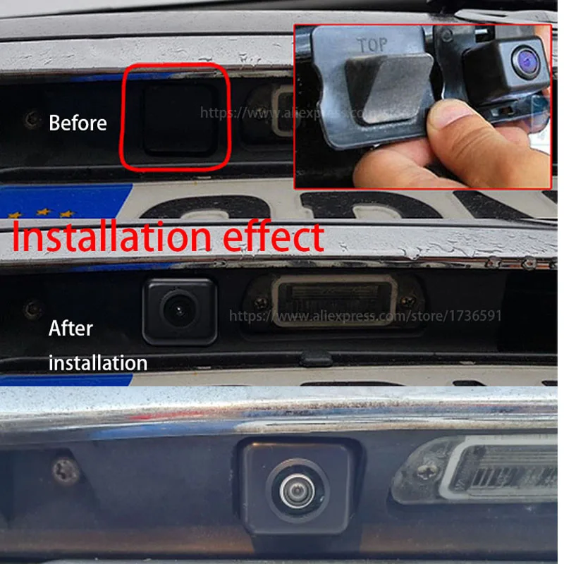 Câmera de visão traseira reversa do estacionamento do carro, Visão noturna do CCD HD, Mercedes Benz GL, X164, GL350, GL450, GL500, GL550, 2007-2012