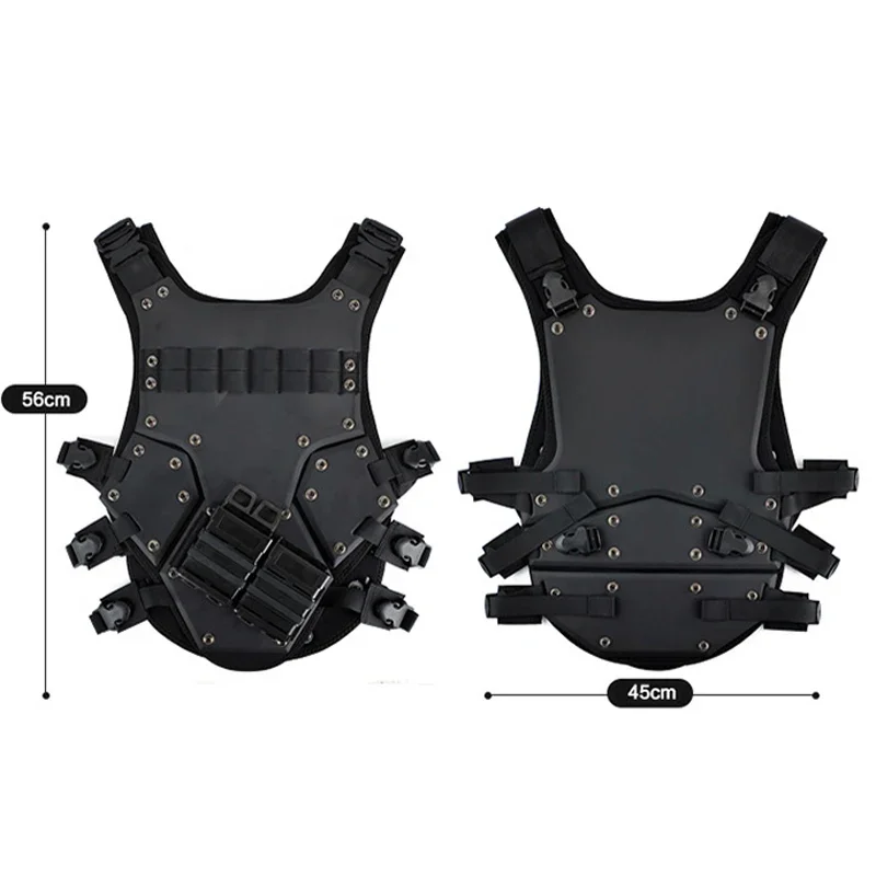 EVA TF3 Tactical Vest Hunting Hunting Vest Outdoor Body Armor Combat Paintball Black Waistcoat with M4 Mag Pouches
