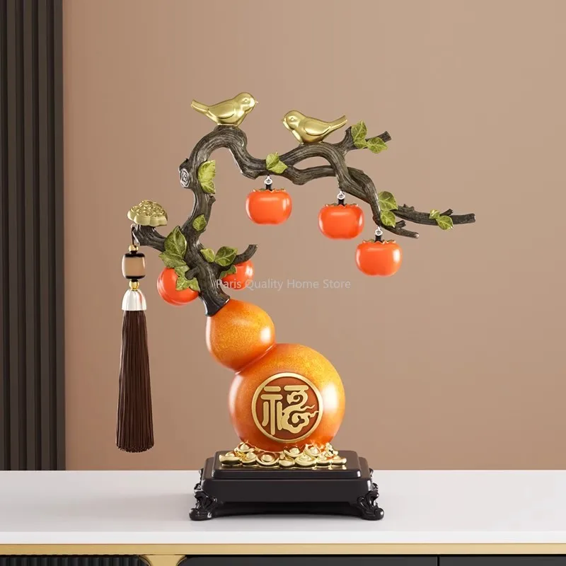 

Fu Lu Everything Shi Shi Yi Gourd New Chinese Wine Cabinet Porch Home Decoration Living Room TV Cabinet Decoration