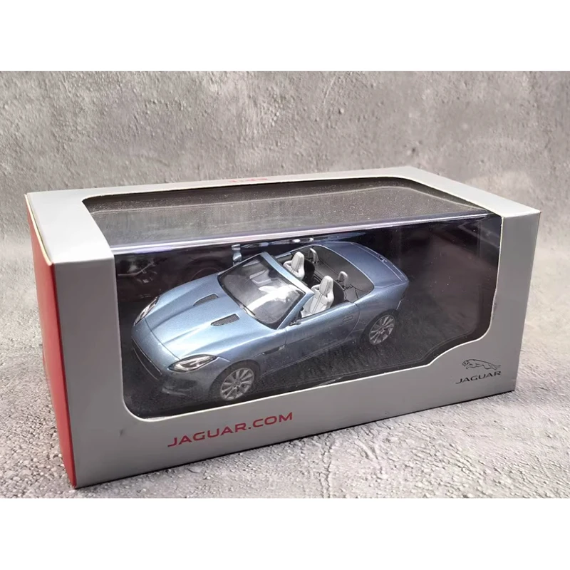 IXO 1/43 Skala Jaguar F-TYPE S Supercar Convertible Alloy Blue Model samochodu Statyczny wyświetlacz Kolekcja Pamiątki Ozdoby Prezent