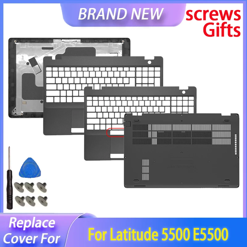 Reemplazar la cubierta para Latitude 5500 E5500 LCD contraportada bisel frontal reposamanos cubierta inferior 01KW4W 1KW4W
