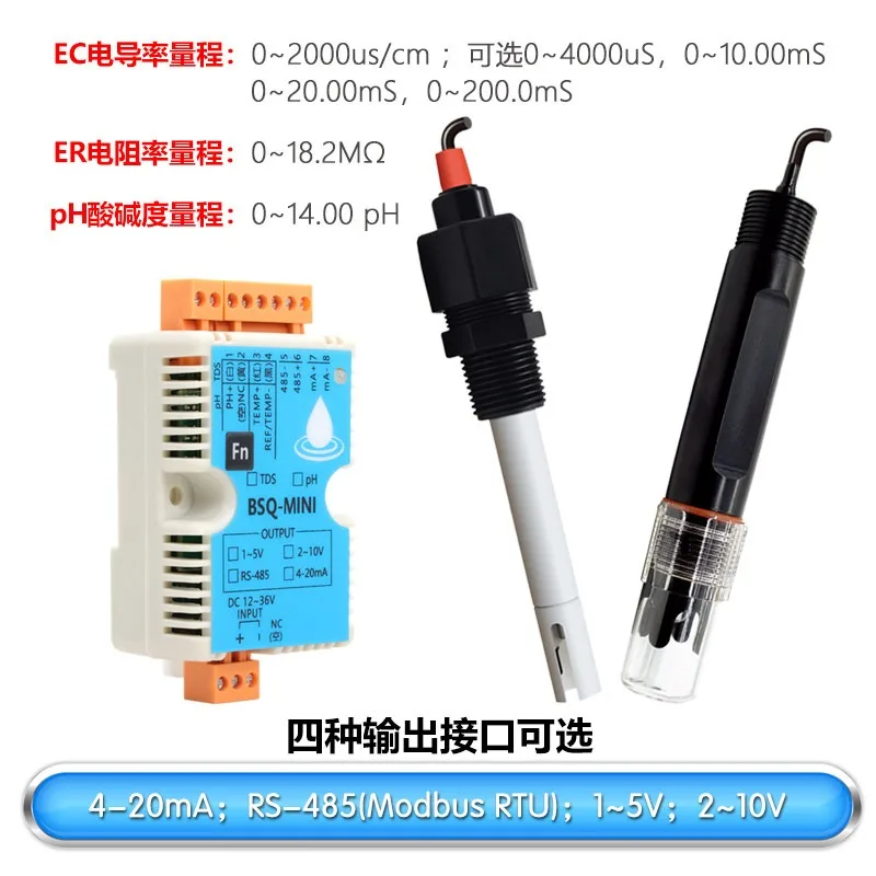 Conductivity Transmitter Conductivity Meter PH Controller Electrode PH Meter Sensor EC TDS BSQ-mini