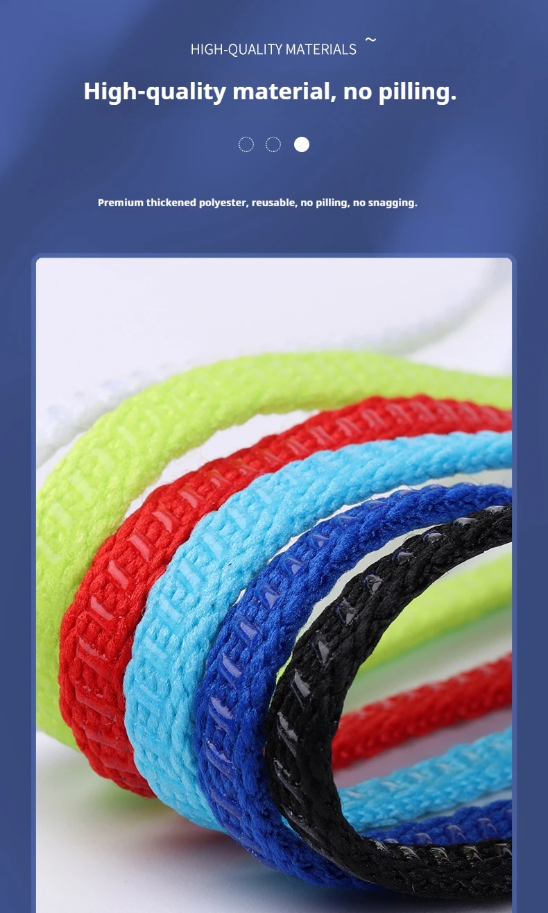 1 Paar rutschfeste Silikon-Seil-Schnürsenkel, rutschfeste, flache, doppelseitige Schnürsenkel für Turnschuhe, Tennis- und Fußballschuhe, Zubehör – Detail 7