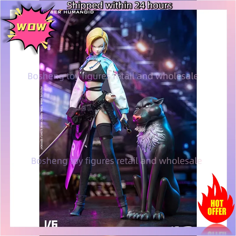 الأصلي ASTOYS AS2022-10 1/6 أندرويد No.18 سايبر الروبوت اللازورد في المخزون أنيمي عمل جمع أرقام نموذج اللعب