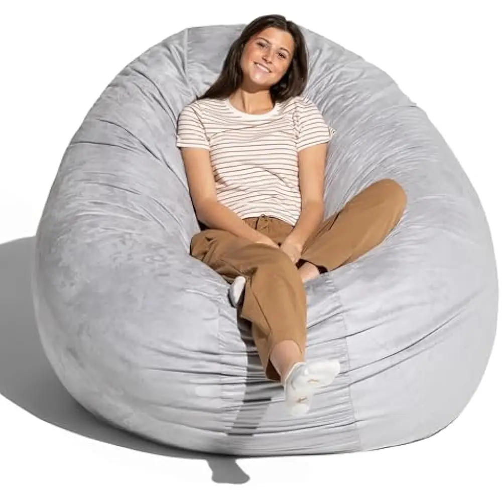 

6 Foot Cocoon - 2-in-1 Convertible Beans Bag Bed &Large Bean Bags Chair for Adults,Gaming Floor Chairs for Adults,Bean Bag Chair