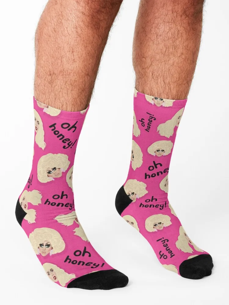 Trixie Mattel & Katya - Rupaul's Drag Race - RPDR - Oh Honey Socks snow gift Socks Women's Men's
