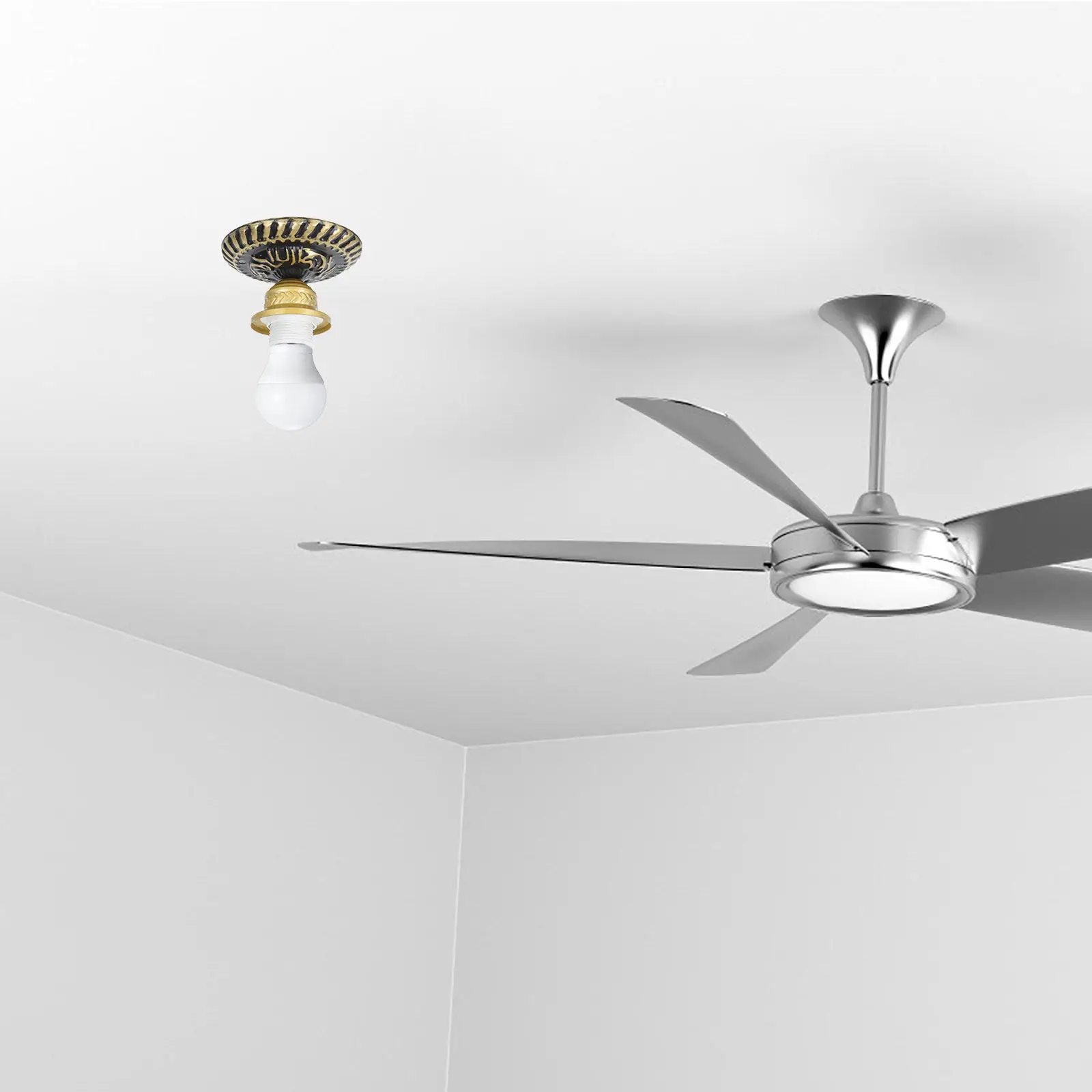 

Комплект: патрон E27 для лампы, основание для люстры, настенный/потолочный держатель для светильника для коридора, прохода, модного магазина, для использования внутри помещений