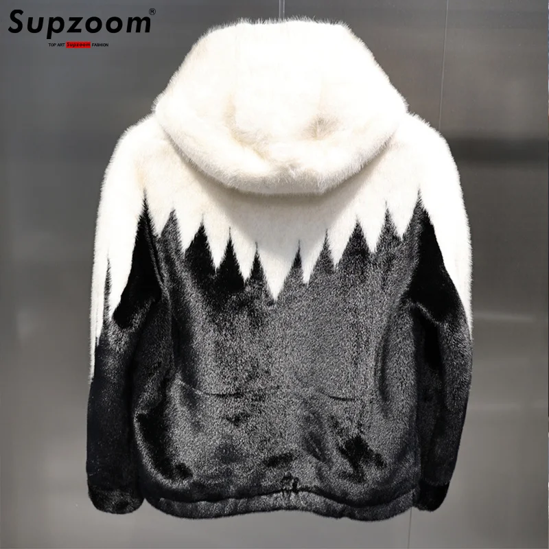 Supzoom 2024 nuovo arrivo imitazione pelo di coniglio cotone Top Fashion allentato Hip Hop ricamo Casual giacche invernali calde cappotti