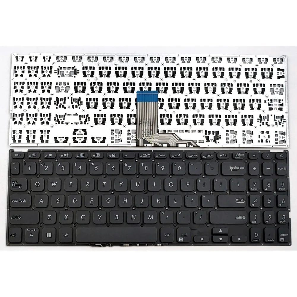 

New US Russian Keyboard For Asus Vivobook X512 X512D X512DA X512F X512FA X512U X512UA X512UB Клавиатура Black English RU