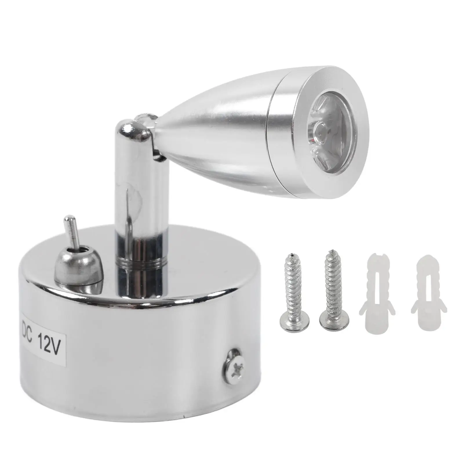 أضواء LED صغيرة ل RV ، ضوء القراءة ، مقطورة العربة اليخت والفندق ، 12V ، 3W