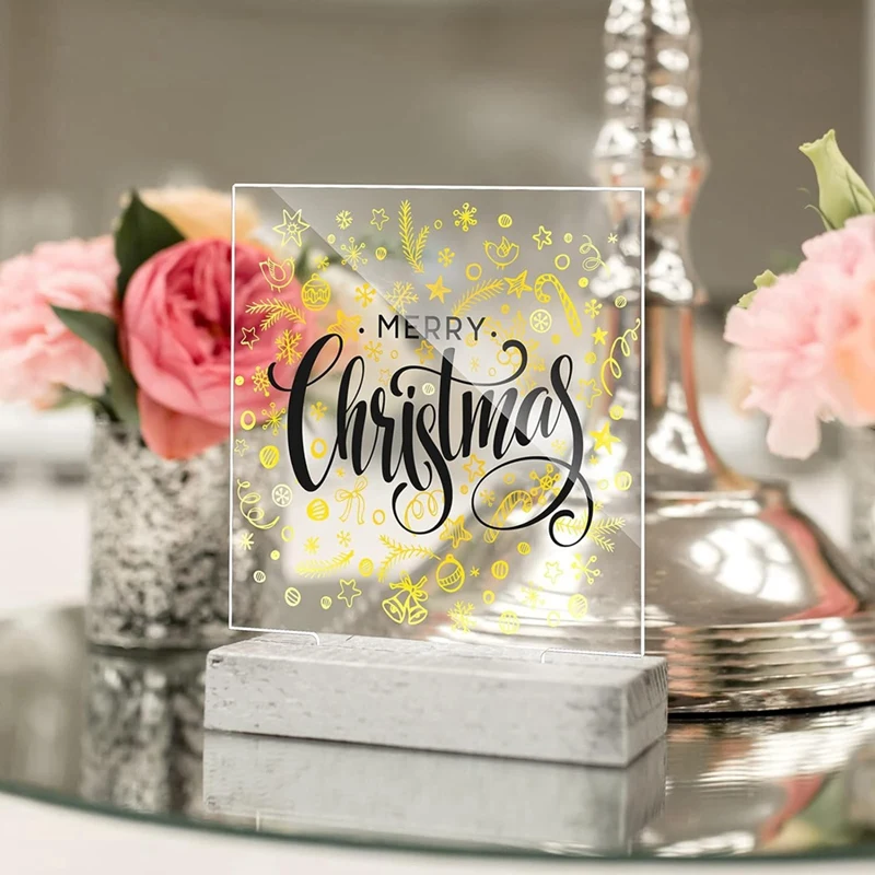 20 Pcs 2 Mm Led Light Base For Light Base Plastic Cast Clear Acrylic Sheet Square And Round Acrylic Panel Sign Blank