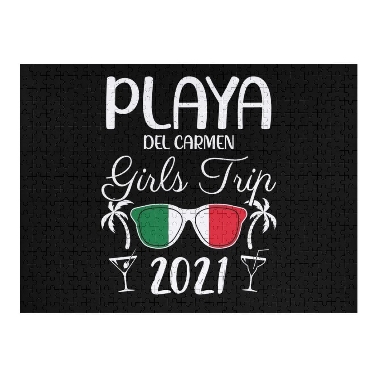 

Bachelorette Playa Del Carmen Mexico Girls Trip 2021 design Jigsaw Puzzle Personalize Personalized Gifts Puzzle