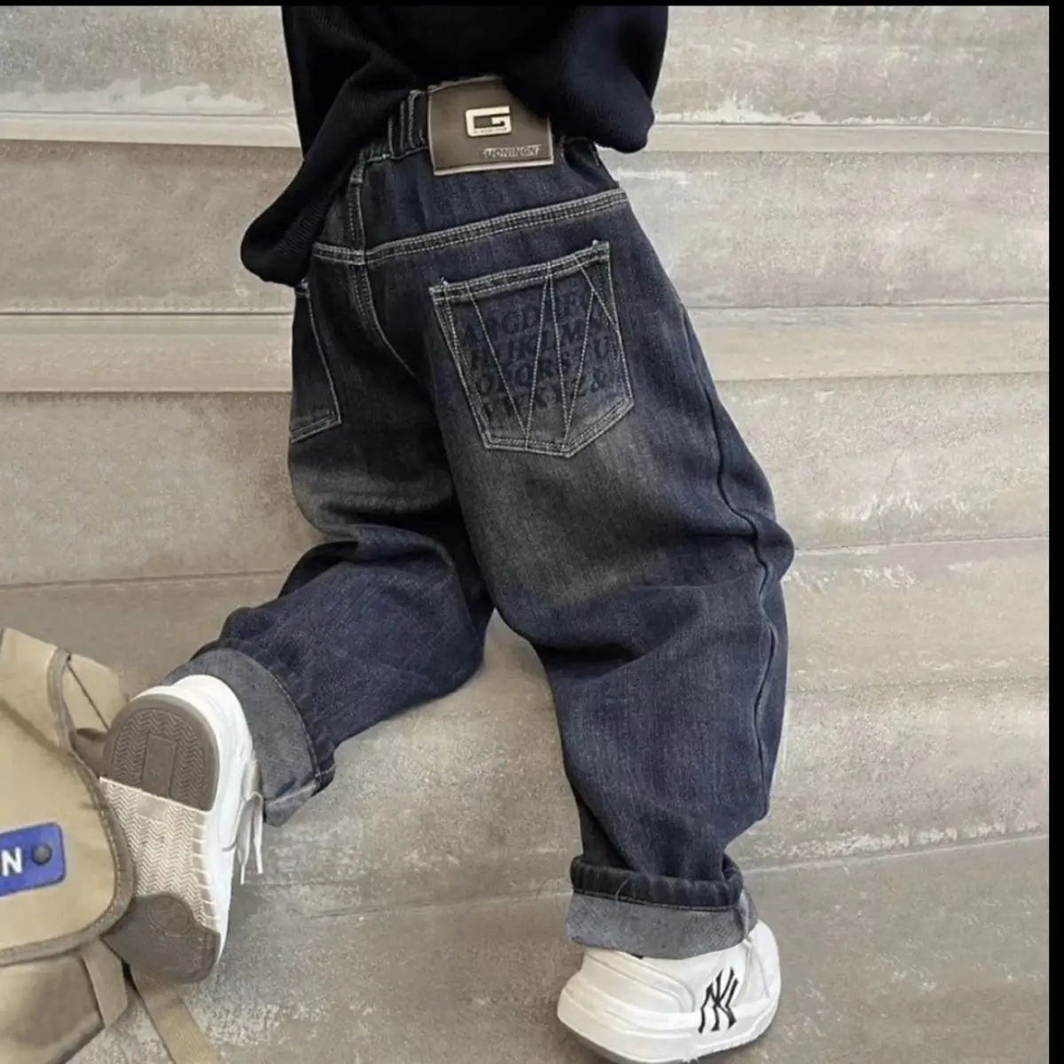 

Children's Jeans Spring And Autumn New Children's Clothing Casual Soft Jeans Korean Version Baby Boy Long Pants 4 6 8 10 12 14 Y