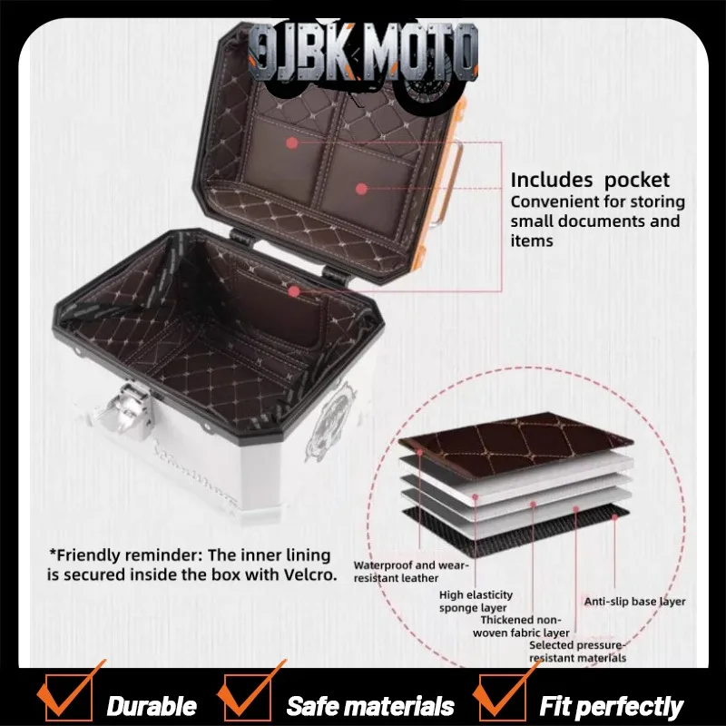 【Perfect fit】For Sundiro Honda Square X125 modified rear tail box, multi-functional storage trunk