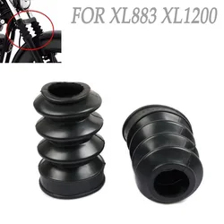 For Harley XL883 XL1200 XL 883 1200 Sportster 1200 and 1987-up Model Front Fork Cover Shock Dust Cover Guard Rubber Length 130mm
