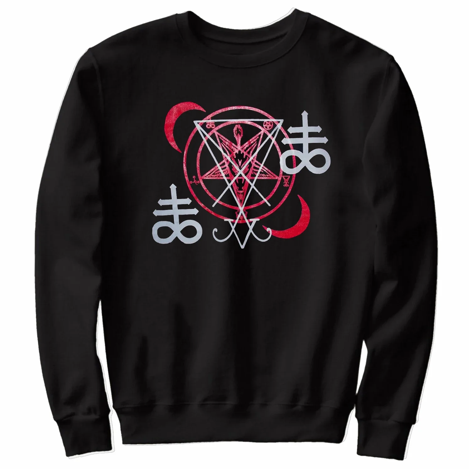 Baphomet Satan Seal Magic Sorcery Symbol Pullover Hoodie 100% Cotton Comfortable Casual Mens Sweatshirts Fashion Streetwear