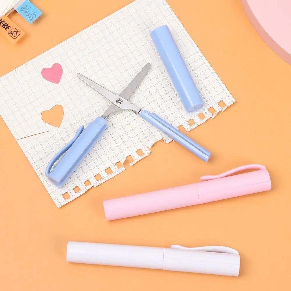 Kinder Kinder Schule DIY Büro Student Stift Form Schere Sicher Klapp Schere Handarbeit Kunst Werkzeuge Handwerk Schere