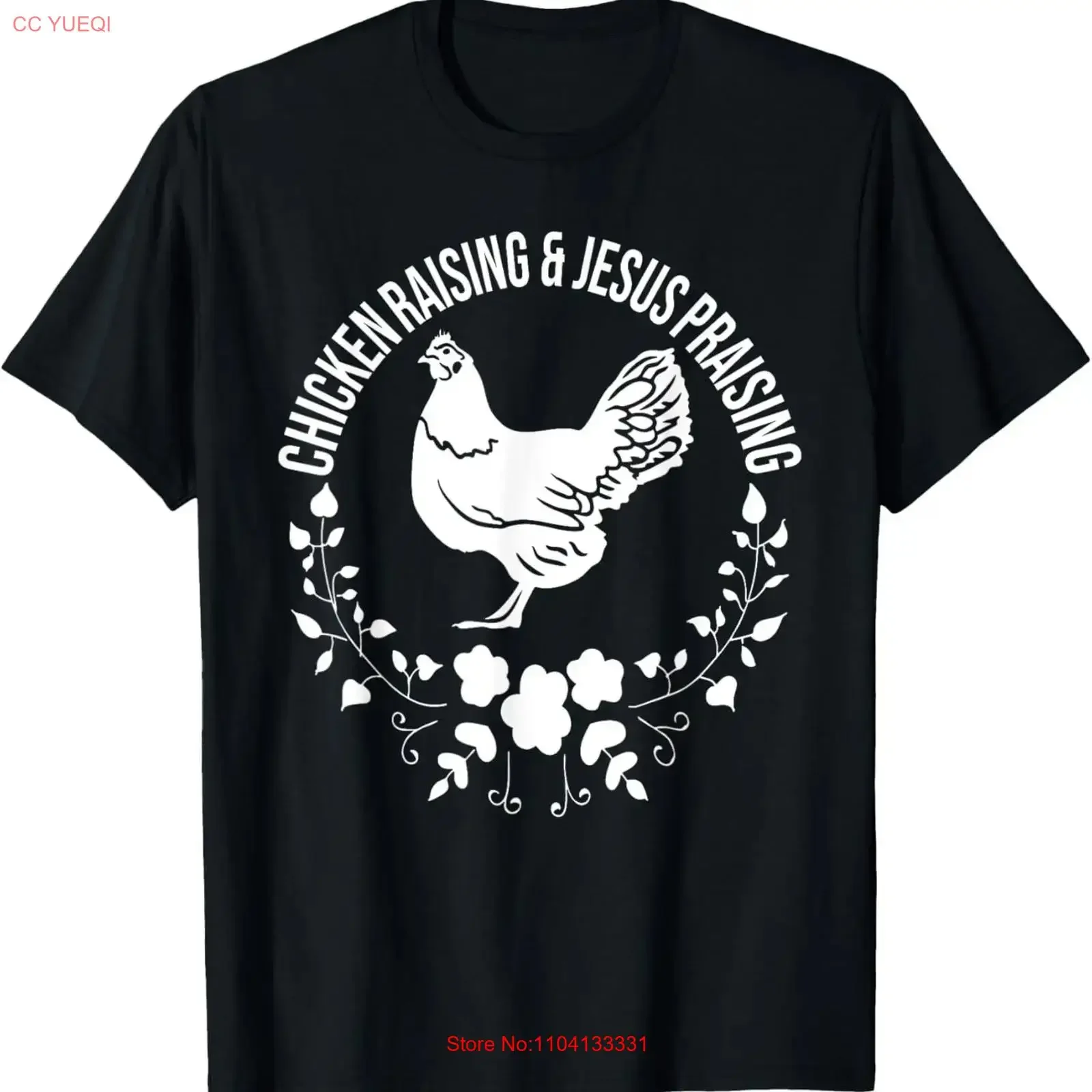 Funny Chicken Raising Jesus Praising Christians SweaT T Shirt vintage Washed designer clothes streetwear Comfortable graphic