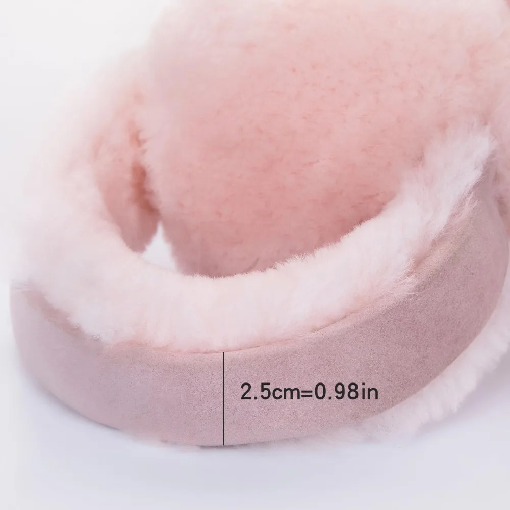 أغطية أذن من الصوف للنساء والرجال غطاء للأذنين منفوش ناعم ومريح لتدفئة الأذن أغطية أذن خارجية للطقس البارد