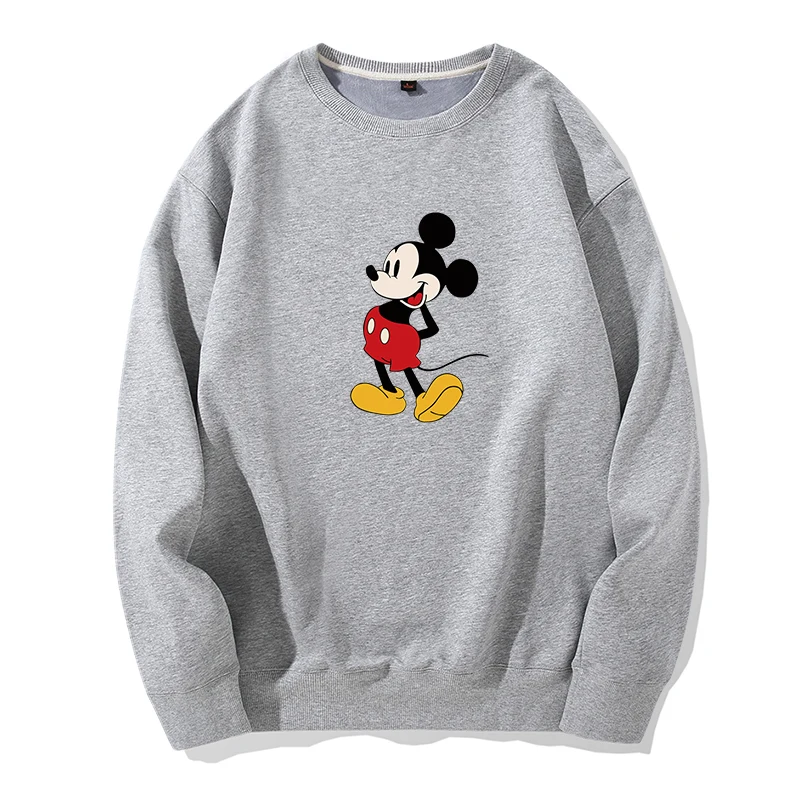 Mickey Mouse Cartoon Women\'s Round Neck Hoodie Disney Minnie Mouse Women\'s Loose Couple Hoodie