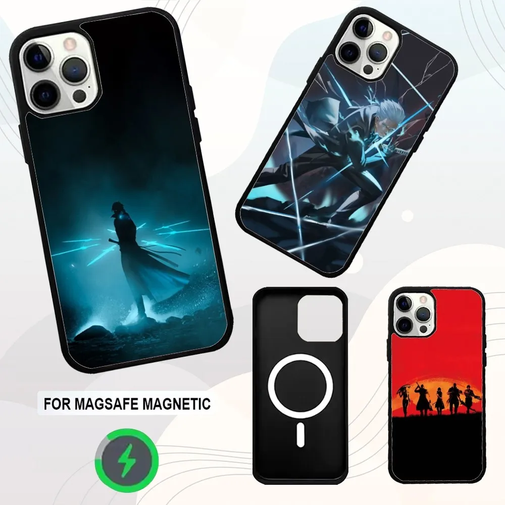 

D-DMC 5 Vergil Dantes Phone Case For iPhone 16e,16,15,14,13,12,11,Plus,Pro,Max,Mini Magsafe Magnetic Wireless Charging