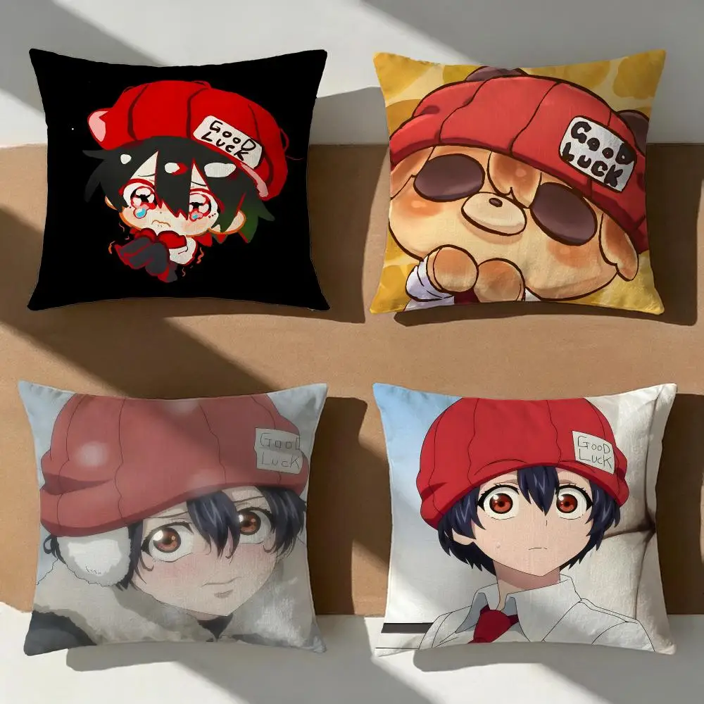 anime Undead Unluck Cushion Cover Pillow Cover Nordic Minimalist Throw DoubleSided Print Cushion Case for Sofa Bedroom Decor
