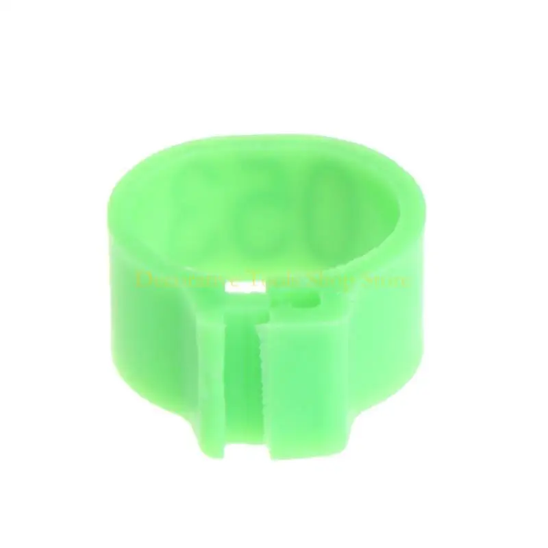 QX2E 100 COUNT حلقات الساق الدجاج 6 ألوان 10 مم أشرطة الساقين الصغيرة حلقات مقطع مقطع للبطح للبط للحفزة أوزة