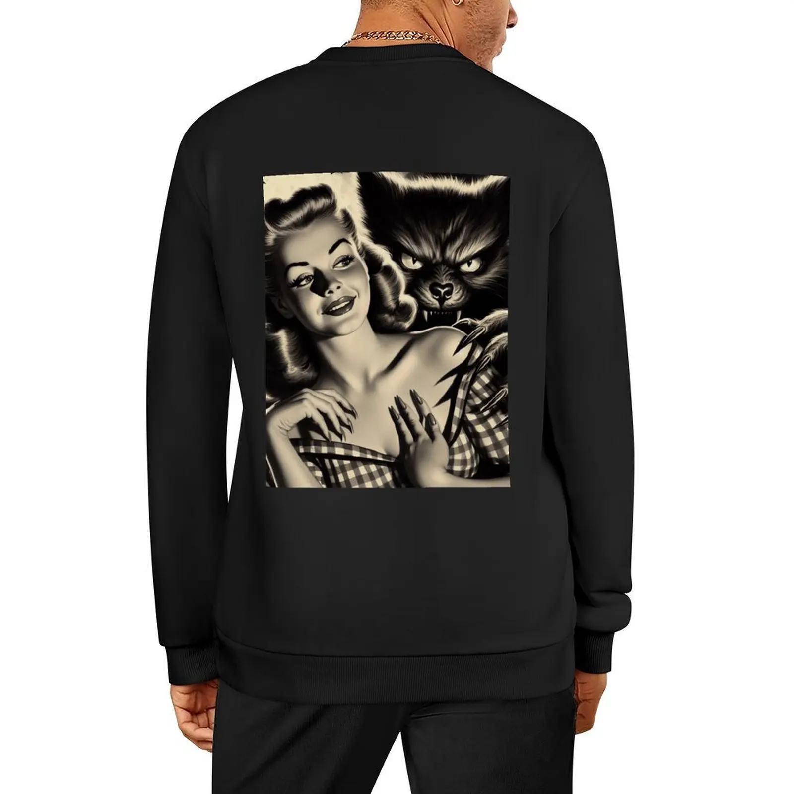

Horror Pin-up Pullover graphic t shirts men men's clothes tracksuit men men clothing sweatshirt