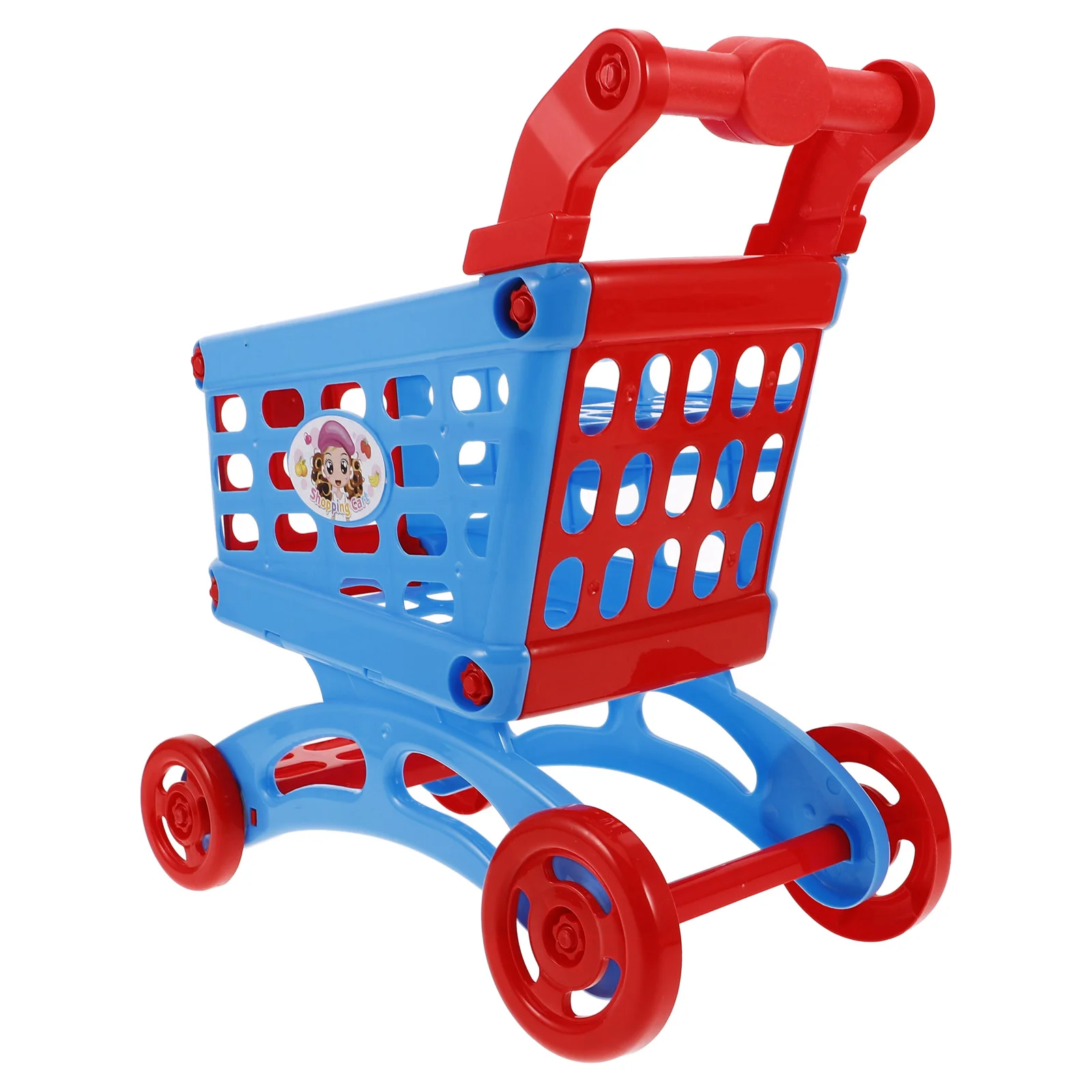 Shopping Cart Toddle Grocery Play Toy Food Toddler Toys Toddlers 1-3 for Basket Kids Store Dollhouse Miniatures