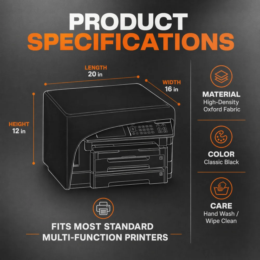 Oxford Printer Cover, Waterproof Dust Cover, Universal Protector for HP Epson Canon Brother Printers