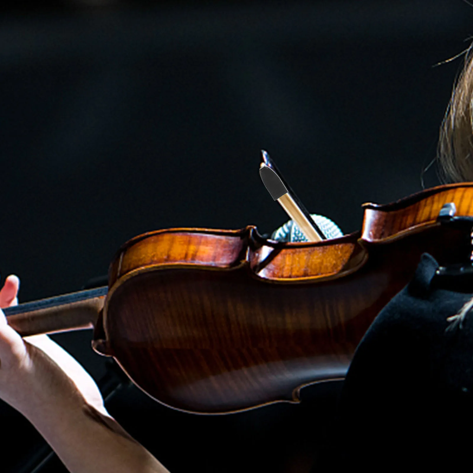 

4Pcs Violin Bow Tips Carefully Crafted Stability Durability Stringed Instruments Components Violin Horsetail Protector