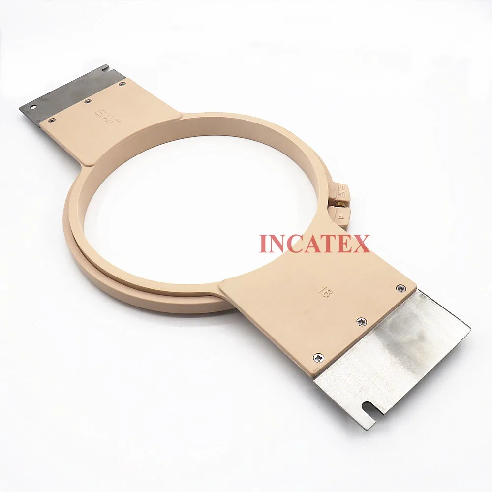 

Хорошее качество SWF Cap Трубчатая вышивальная машина Запасные части Трубчатый круглый каркас Обруч 180 мм Общая длина 397 мм