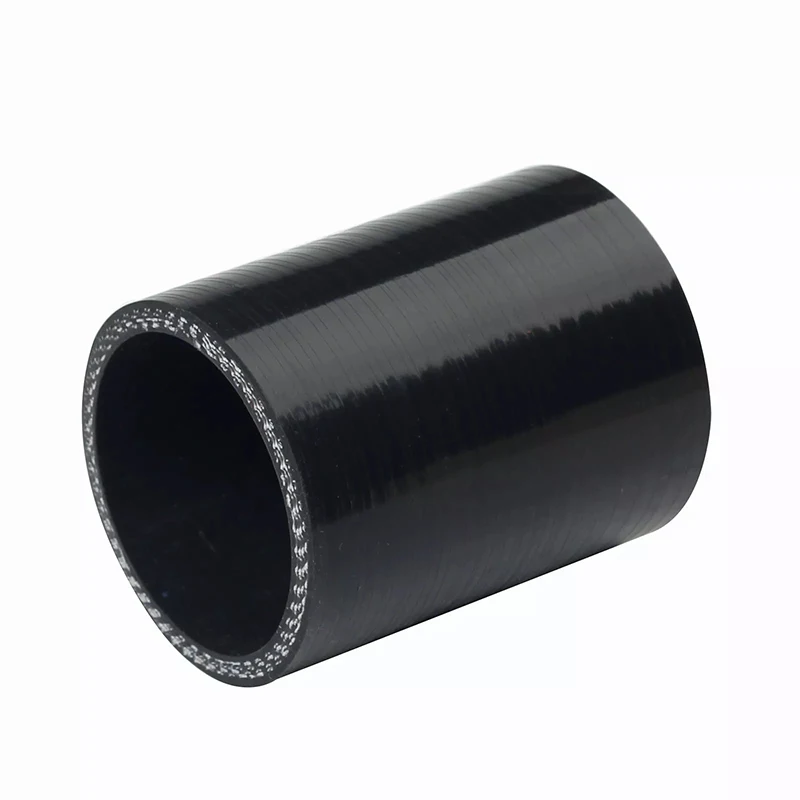 Straight Silicone Coupler Tubing Hose Turbo Intake Pipe Reinforced Black ID 48mm 51mm 55mm 57mm 60mm 63mm 65mm 68mm 70mm 76mm