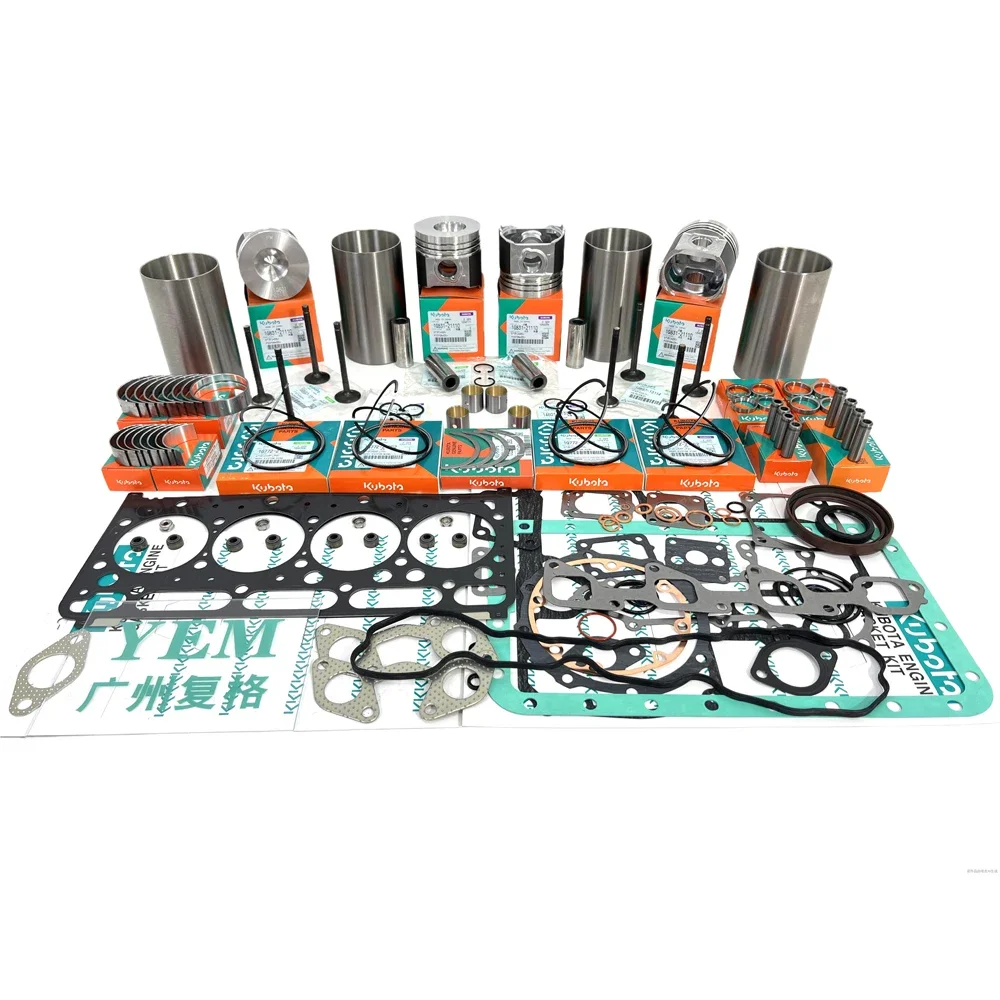 Overhaul Repair kit V1305 V1505 V2203 V2403 V2607 D1105 D1703 V3300 V3600 V3800 Engine Overhaul Rebuild Kits For Kubota