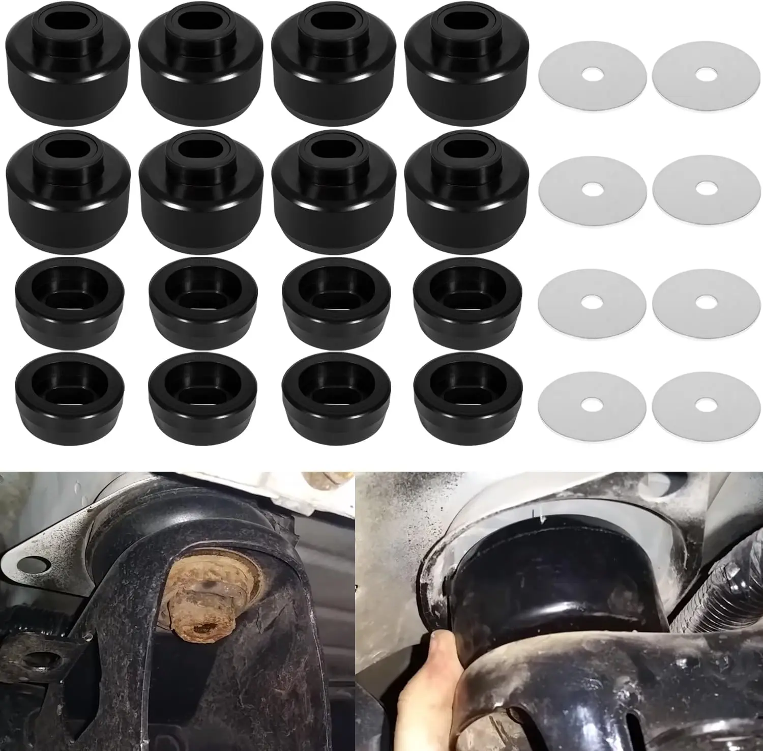 

Heavy Duty Body Cab Mount Kit for 99-14 Chevy Silverado GMC Sierra 1500 2500 2WD 4WD PU Bushings