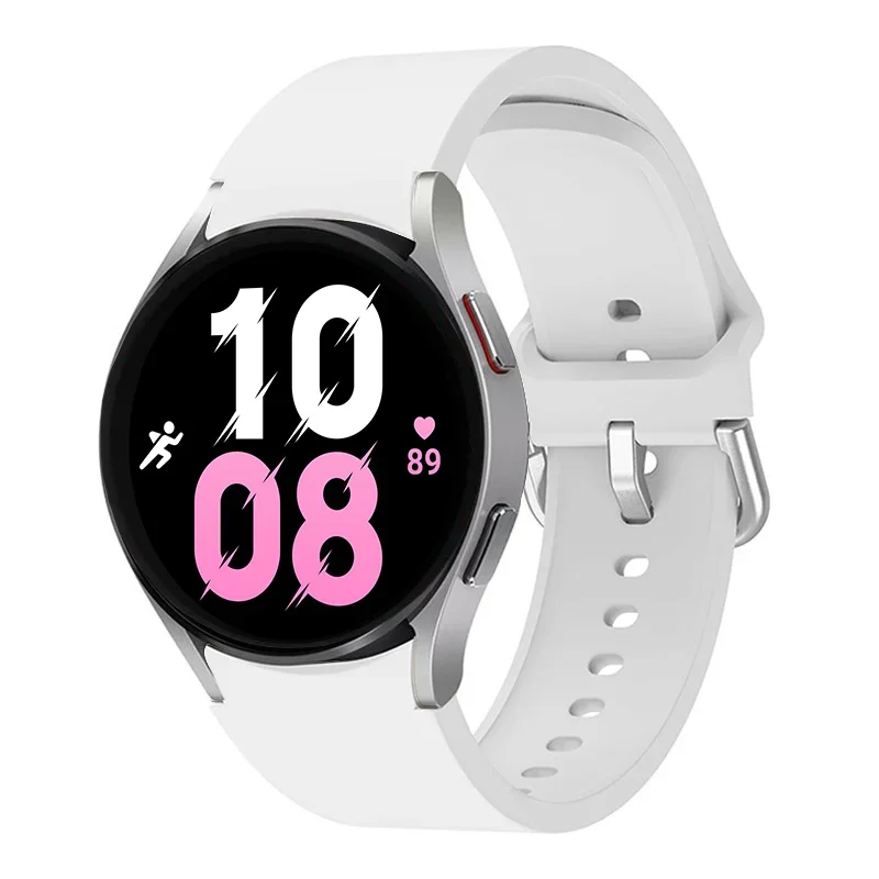 Correa de silicona de 20mm para Samsung Galaxy Watch 7/6/5/4 40mm 44mm pulsera Galaxy Watch Pro/4/6 Classic 47mm 46mm Correa