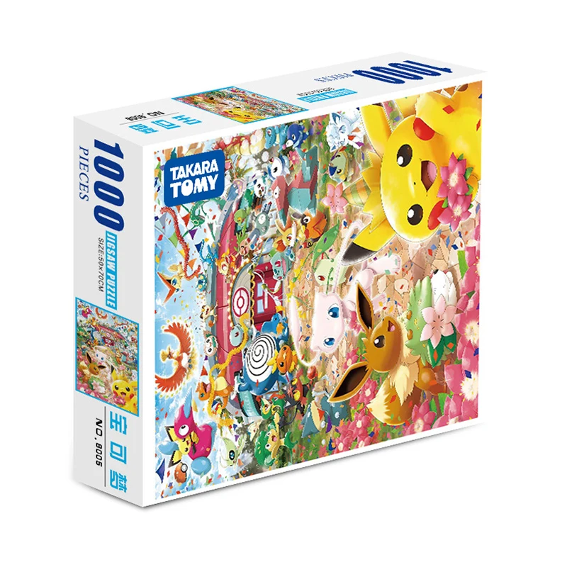 Takara Tomy Pokemon Puzzle One Piece Naruto Doraemon Children Cartoon Puzzle Toy Birthday Christmas Gift Charizard Pikachu DIY