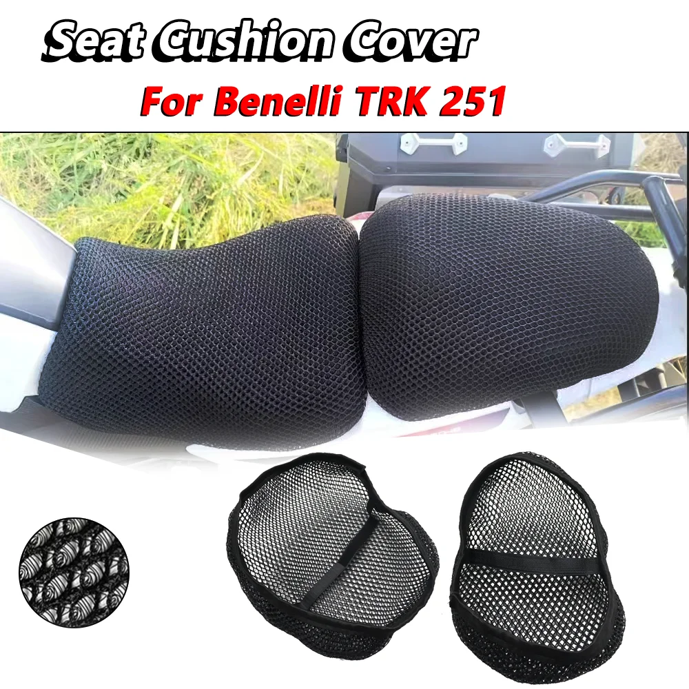 

For Benelli TRK 251 TRK251 Motorcycle Honeycomb Mesh Seat Cover Insulated Breathable Anti-Slip Waterproof Cushion Cover